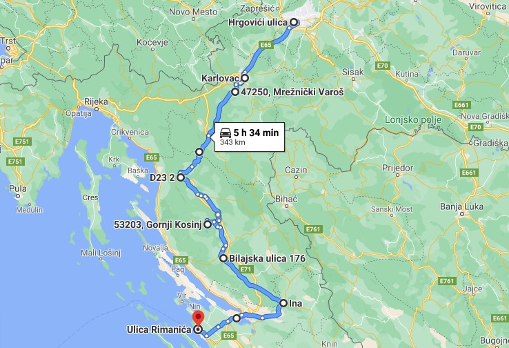 Mapa rute